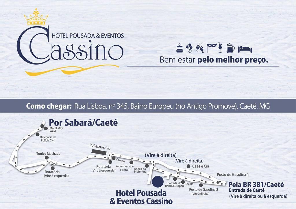 Hotel Pousada & Eventos Cassino Caeté Exterior foto
